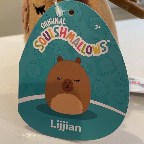 NWT 3.5” Lijjian the Capybara Squishmallow Clip - Picture 4 of 5